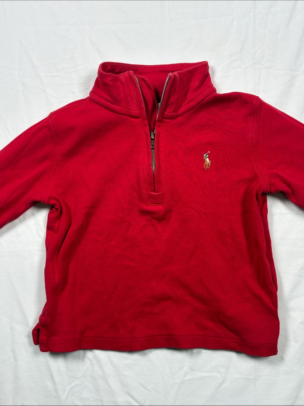 Polo by Ralph Lauren Red Half-Zip Men's Sweatshirt